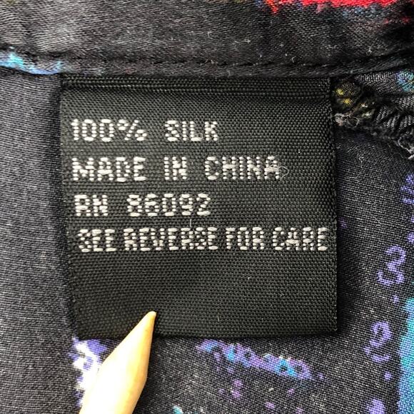 90s Ceta Italiana silk shirt 1990s vintage - Picture 5 of 8